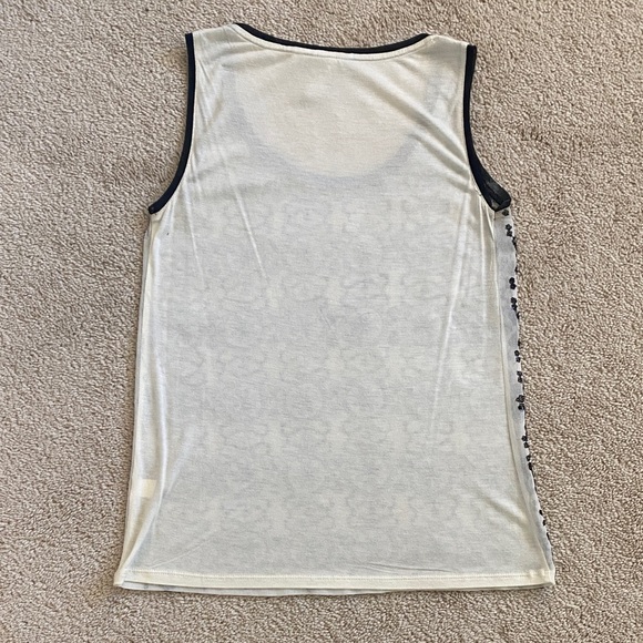 Banana Republic Black Floral Sequin Blouse size XS - Picture 7 of 7